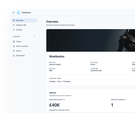 A branded Floww deal page