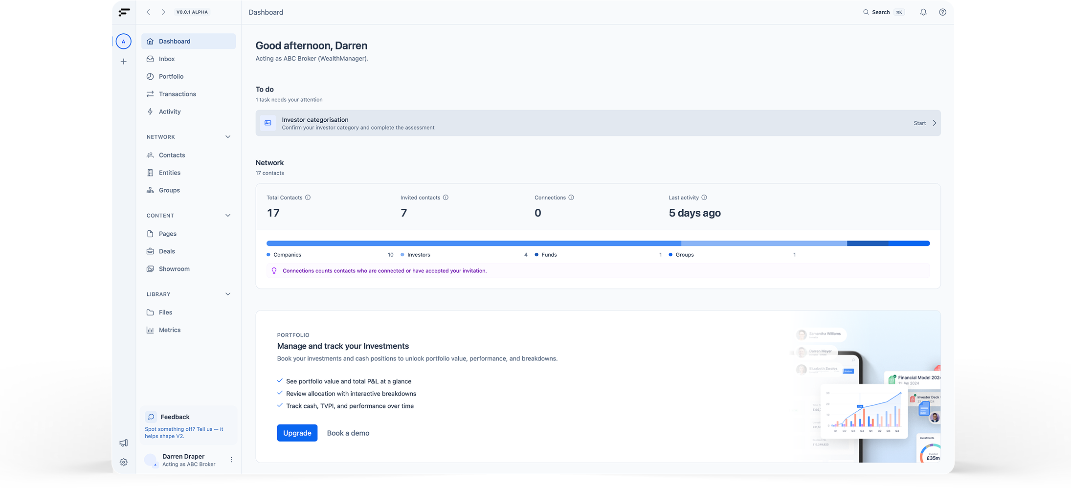 The FlowwOS fund dashboard